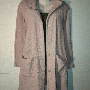 BB Dakota Womens Med Pale Pink Duster Coat Jacket Snap Closure New With Tags